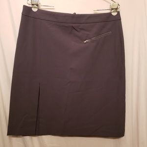 Armani Exchange Front Slit Skirt Size 12 Gray
